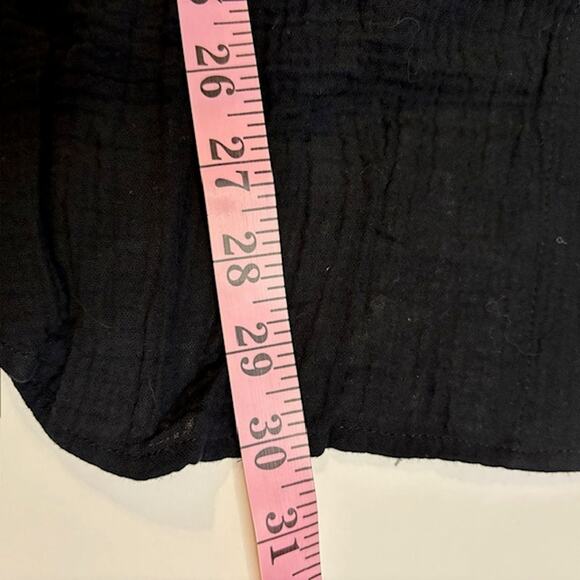 NWT Andie Resort Wear Corvo Black Gauze Swim Button Coverup Sz Medium - Picture 8 of 8